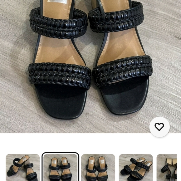 DV by Dolce Vita Santana  Black Woven Strap Women's Sandals chunky heal … - Picture 11 of 11